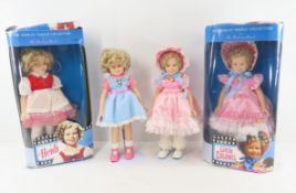 4 Danbury Mint 1996 Shirley Temple Dolls