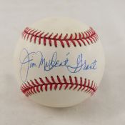 Jim Mudcat Grant autographed baseball