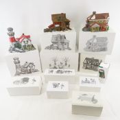 4 Dept 56 New England Village Buildings & 6 Access