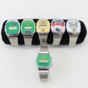 6 John Deere, Case, White Wrist Watches