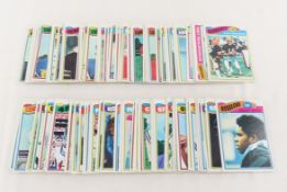 100 1977 Topps Football Cards With Stars
