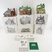 6 Dept 56 New England Village Buildings & 3 Access