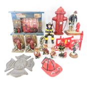 Assorted Firefighter Figures & Decor