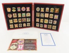 Complete Willabee & Ward Shirley Temple Pin Set