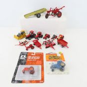 9 Ertl 1:64 Scale Die Cast Tractors, Case & more