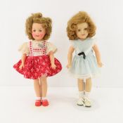 2 Ideal 1950's ST-12 Vinyl Shirley Temple Dolls