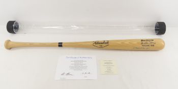 Willie Mays autographed baseball bat with AAS COA