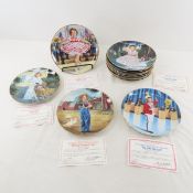 Set of 12 Danbury Mint Shirley Temple LE Plates