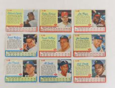 9 1962 Post Star Baseball Cards