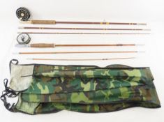 2 Fly Fishing Rods & Reels, Bamboo & more