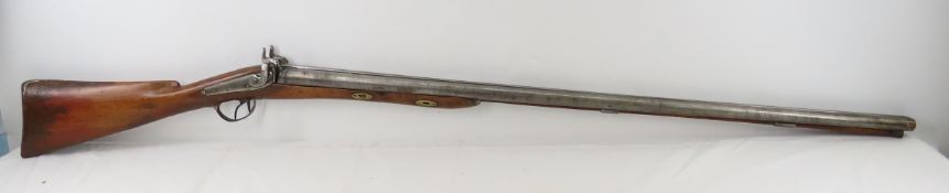 Antique Double Barrel Percussion Cap Rifle