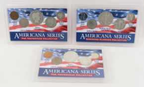 3 Americana Series Silver US Type Sets