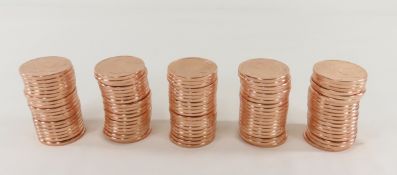 100 Buffalo 1 Ounce Copper Rounds