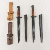 2 Russian Mauser Bayonets & 2 Frogs