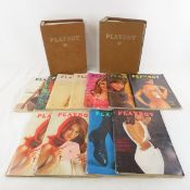 20+ Playboy Magazines, 1968 In Hardcover Binders