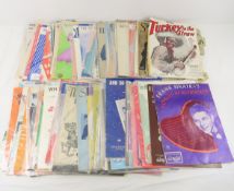 Collection of antique and vintage sheet music