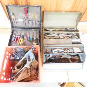 Toolboxes with contents, power tools and more