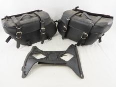 Leather Tour Master Motorcycle Saddle Bags