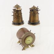 3 Metal Ships Wheel Cigarette Dispensers