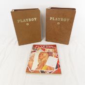 11 Playboy Magazines, 1969 In Hardcover Binders