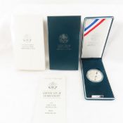 1991 Korean War Commemorative Proof Silver $1