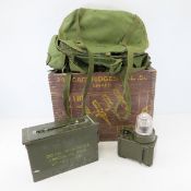 Ammunition Crate, Backpack & Runway Light