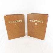 12 Playboy Magazines, 1970 In Hardcover Binders