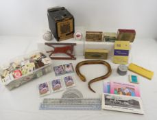 Games, Matchbooks, DEM Metal sign & more