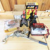 Battery charger, battery tender, come along