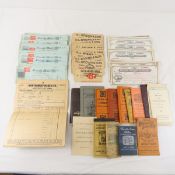 Late 1800's Checks and other ephemera