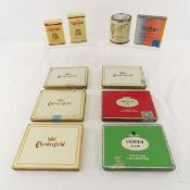 10 Vintage Cigarette Tins; Chesterfield. Old Gold