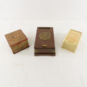 Vintage Cigarette Dispensers, wood, Bakelite