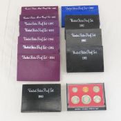 12 1980's US Proof Sets