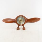 Lux airplane propeller clock