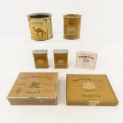 Phillip Morris & Camel Cigarette & Tobacco tins