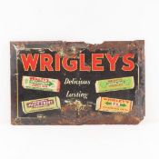 Wrigley's Gum metal sign - very rusty
