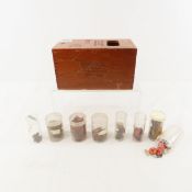 Collection of vintage metal tobacco tags