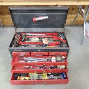 Vintage Rem Line 6 drawer toolbox with contents