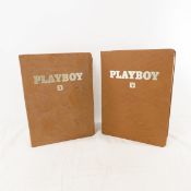 12 Playboy Magazines, 1976 In Hardcover Binders