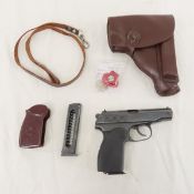 Makarov 9x18mm Pistol with holster