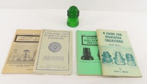 Green 7up Hemingray Glass Insulator & Books