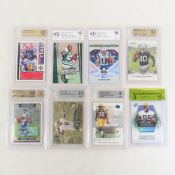 8 Beckett Grated Football Cards