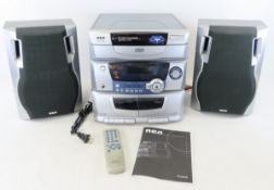 RCA RS1286 5 Disc Changer Portable Stereo