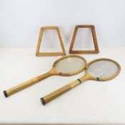 1917 Wilson Skokie & 1935 Runner Up Tennis Rackets