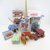 Vintage Carousel Bank, Bissell Toy & more