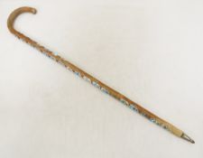 Vintage Cane Walking Stick -25 Stocknagel Badges