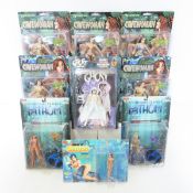Cavewoman, Fathom & Ghost Action Figures On Cards