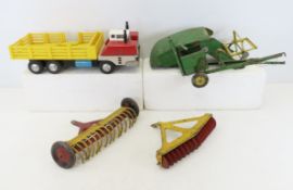 Vintage John Deere Combine, Cattle Truck & more