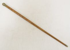 Antique WS Solid Brass Knob Handle Walking Stick