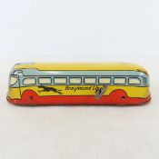 J Chein Tin Windup Greyhound Bus, Works
